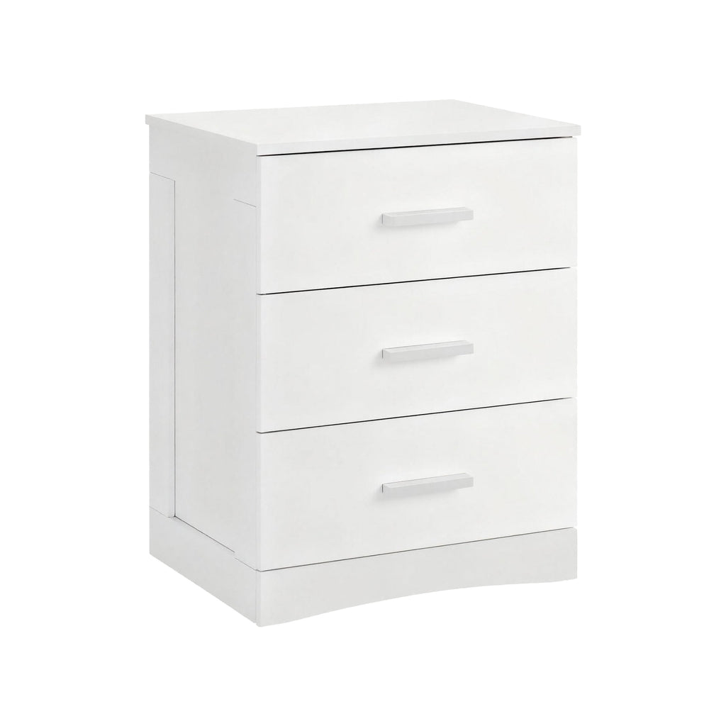 GALAXHERO 3 Drawer Night Stands for Bedroom, Tall Nightstand with Storage Cabinets, Wooden Bedside Table for Living Room Dorm