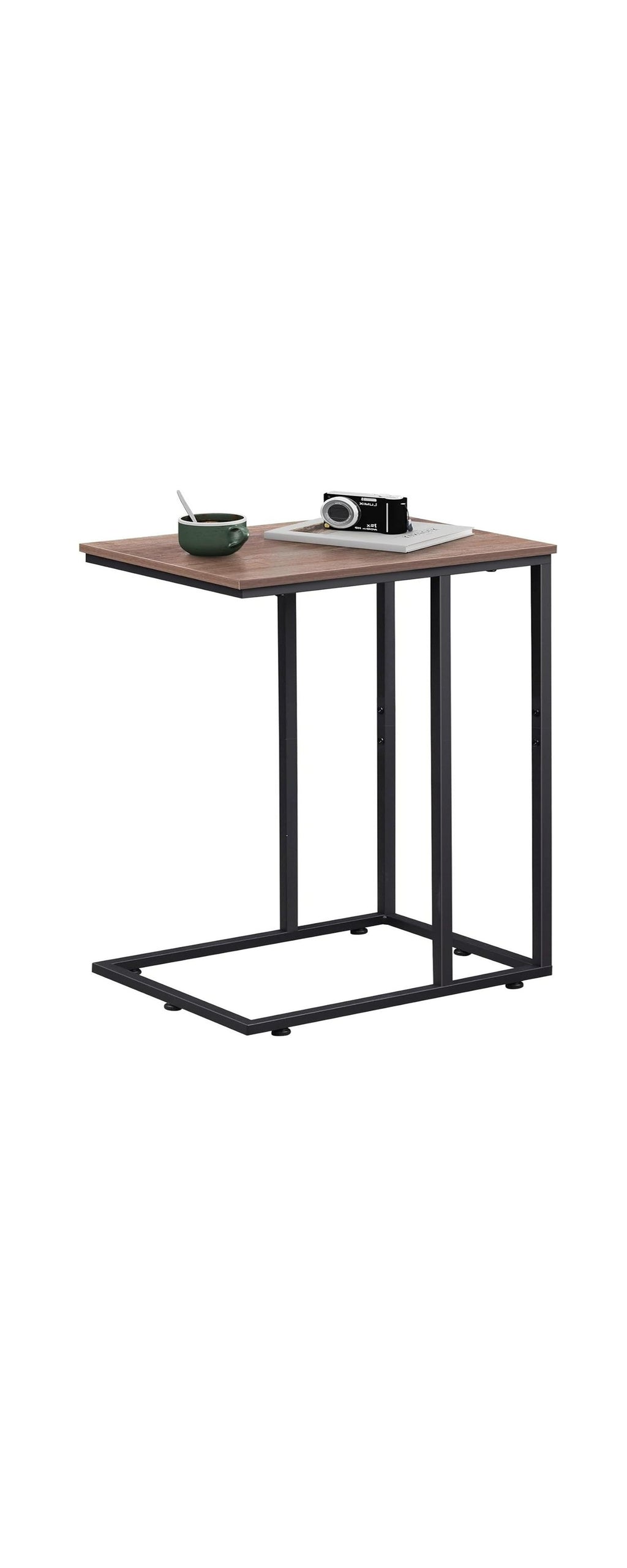 GALAXHERO C-Shaped End Table Small Side Table for Couch Sofa C Table for Living Room, Bedroom