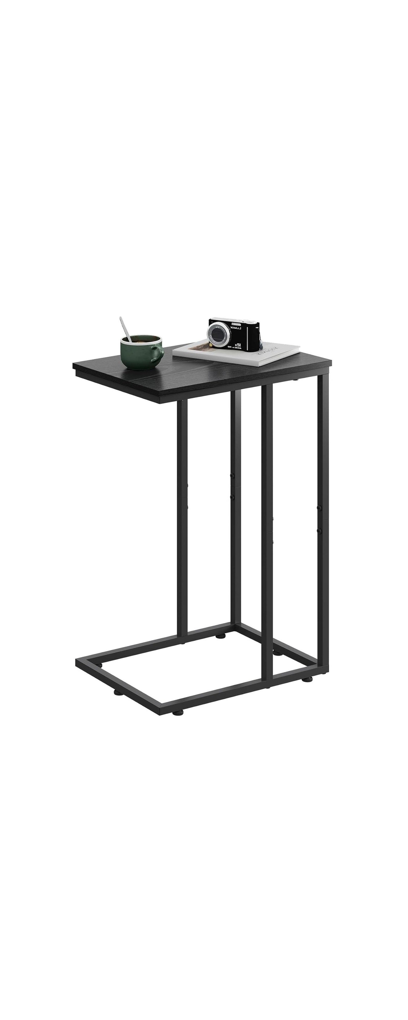 GALAXHERO C-Shaped End Table Small Side Table for Couch Sofa C Table for Living Room, Bedroom