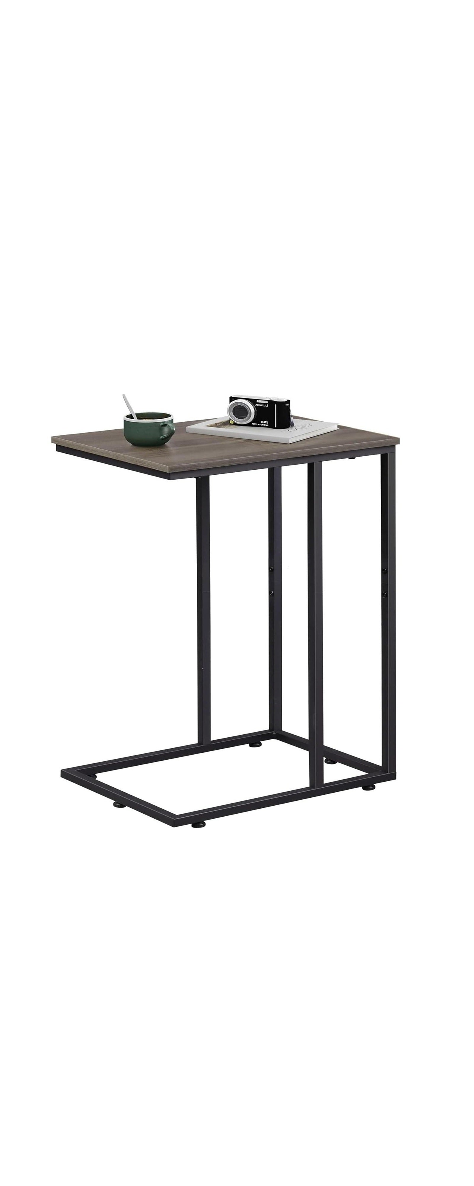 GALAXHERO C-Shaped End Table Small Side Table for Couch Sofa C Table for Living Room, Bedroom