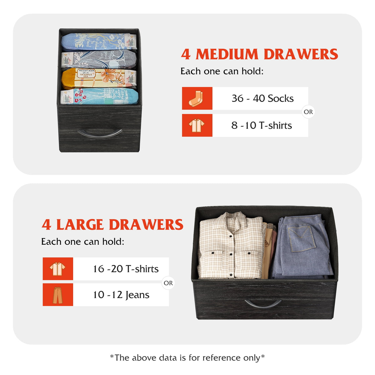 GALAXHERO 8 Drawers Dresser for Bedroom, Wide Fabric Storage Chest Drawers for Closet, Entryway