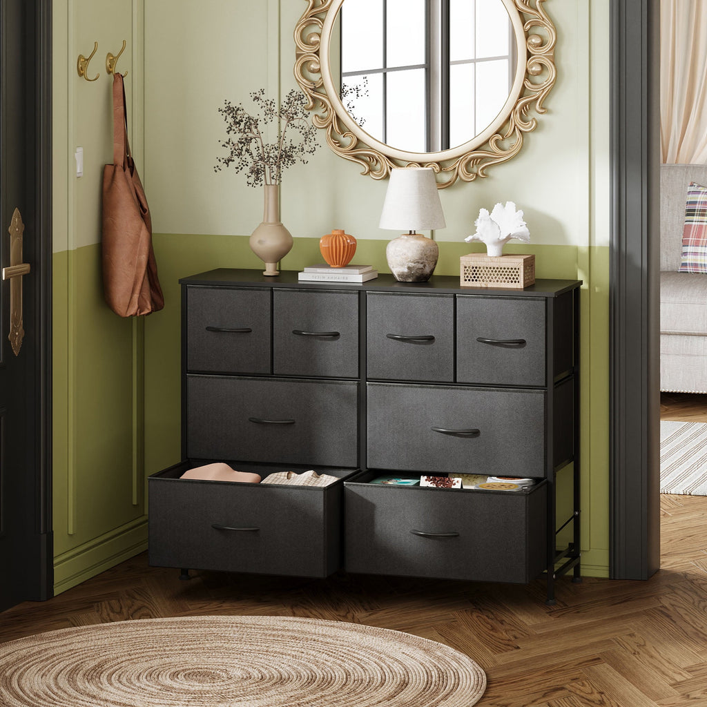 GALAXHERO 8 Drawers Dresser for Bedroom, Wide Fabric Storage Chest Drawers for Closet, Entryway