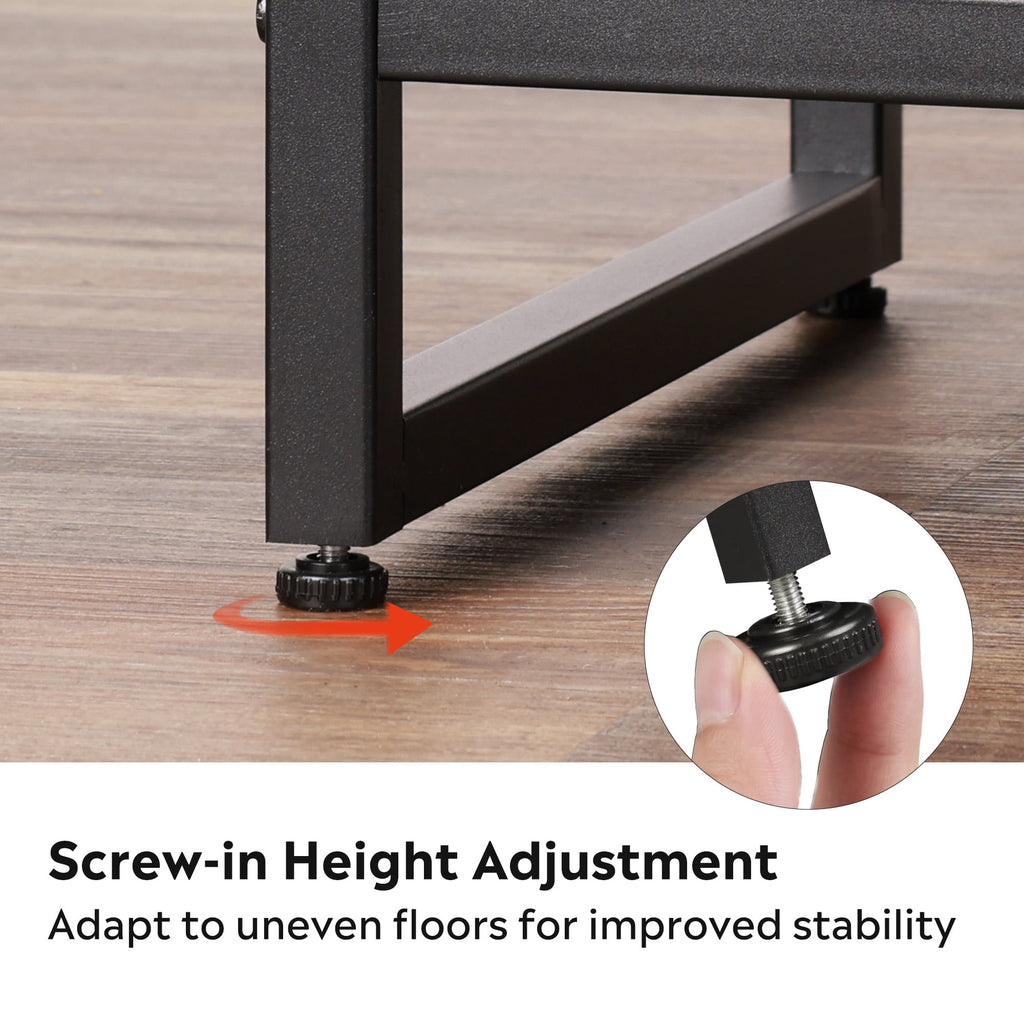 GALAXHERO Tall TV Stand for TVs up to 55", Farmhouse Industrial Entertainment Center with Storage, Media Console for Living Room Bedroom
