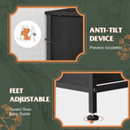 GALAXHERO 6 Drawer Dresser, Black Fabric Double Dresser, Storage Tower with Fabric Bins, Chest of Drawers for Bedroom, Closet, Living Room, Hallway,Charcoal Black Wood Grain Print