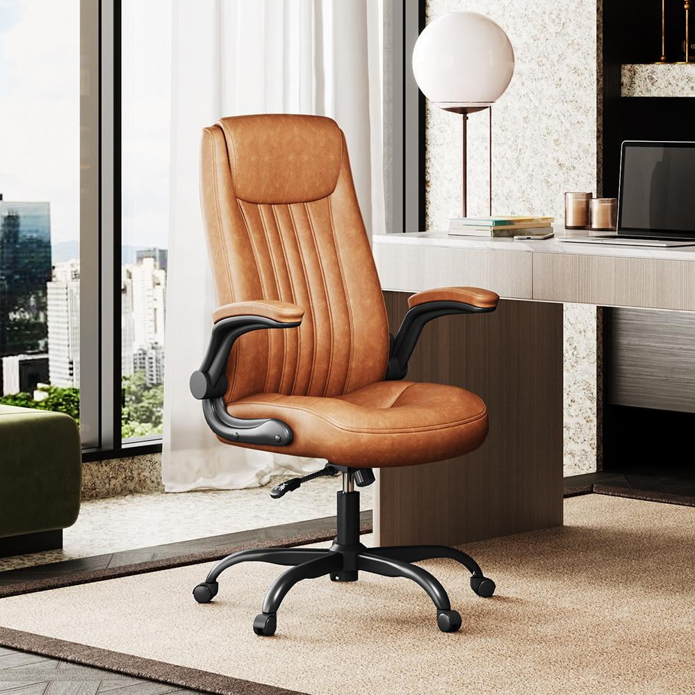 GALAXHERO Ergonomic High Back Office and Conference Room Desk Chair, Adjustable Flip-Up Armrests and Lumbar Support