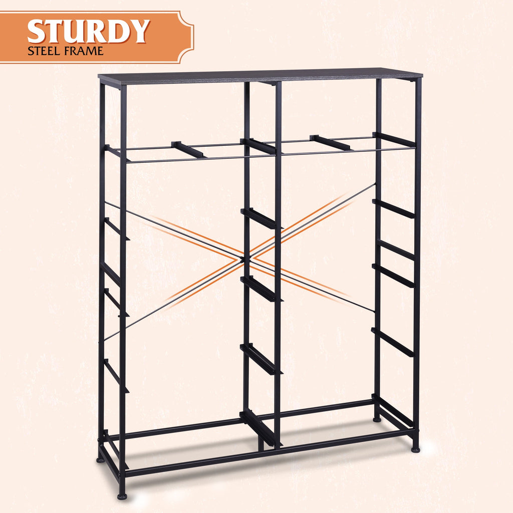 GALAXHERO 12-Drawer Tall Fabric Dresser with Wood Top and Steel Frame, Storage Chest of Drawers for Bedroom, Closet