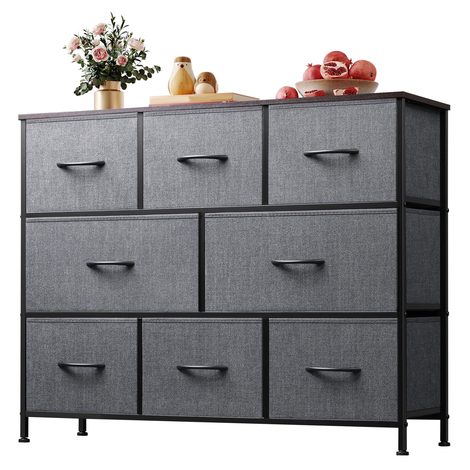 GALAXHERO 8 Drawer Dresser, Fabric Storage Unit for Bedroom, Large Drawer Chest for Entryway & Living Room, 59" x 30" x 16"