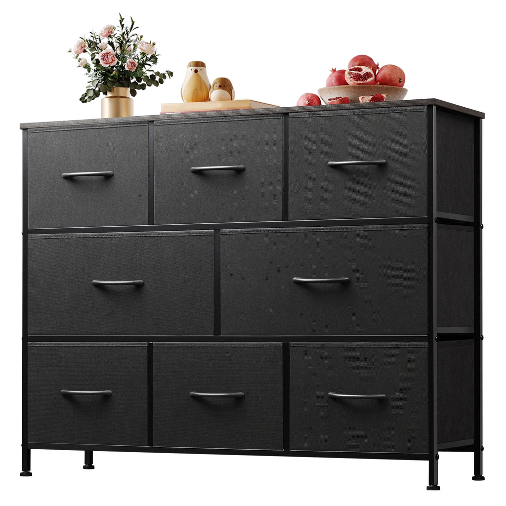 GALAXHERO 8 Drawer Dresser, Fabric Storage Unit for Bedroom, Large Drawer Chest for Entryway & Living Room, 59" x 30" x 16"