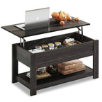 GALAXHERO Coffee Table, 39" Lift Top Coffee Table with Hidden Compartment and Storage Shelf for Living Room, Espresso