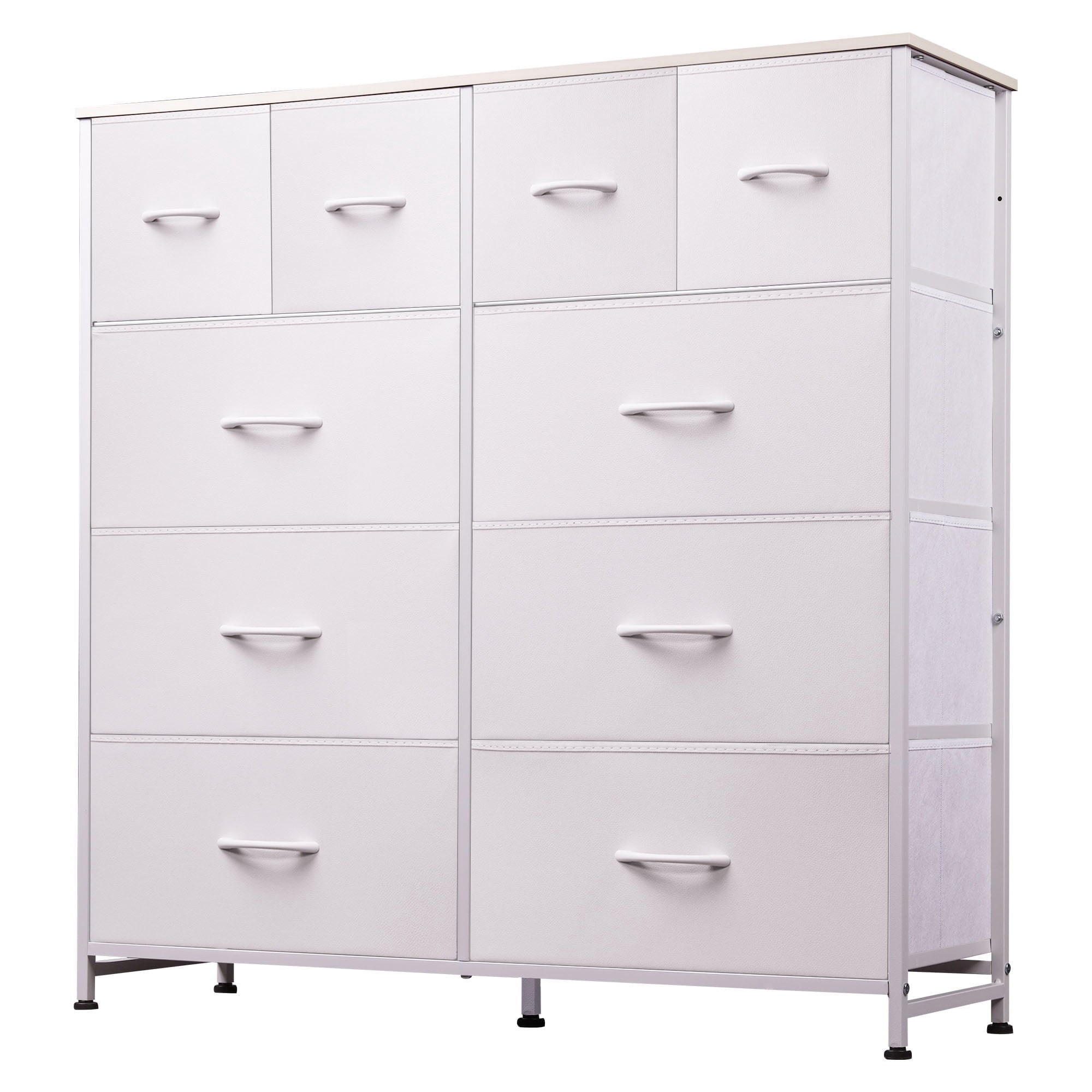 GALAXHERO Dresser for Bedroom with 10 Drawers, Wide Fabric Dresser for Storage and GALAXHERO Organization, Chest of Drawers for Living Room, Hallway, Closet
