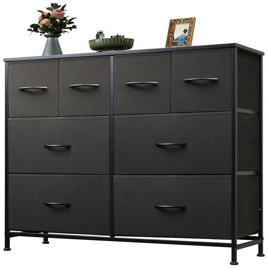 GALAXHERO 8-Drawer Dresser for Bedroom, Wide Fabric Chest of Drawers for Storage and Organization, Closet Hallway and Living Room Use
