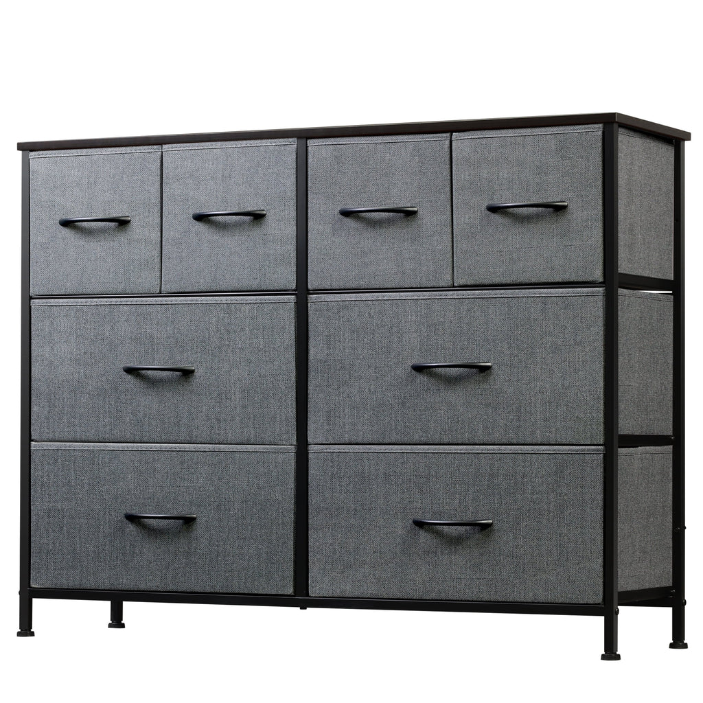 GALAXHERO 8-Drawer Dresser for Bedroom, Wide Fabric Chest of Drawers for Storage and Organization, Closet Hallway and Living Room Use
