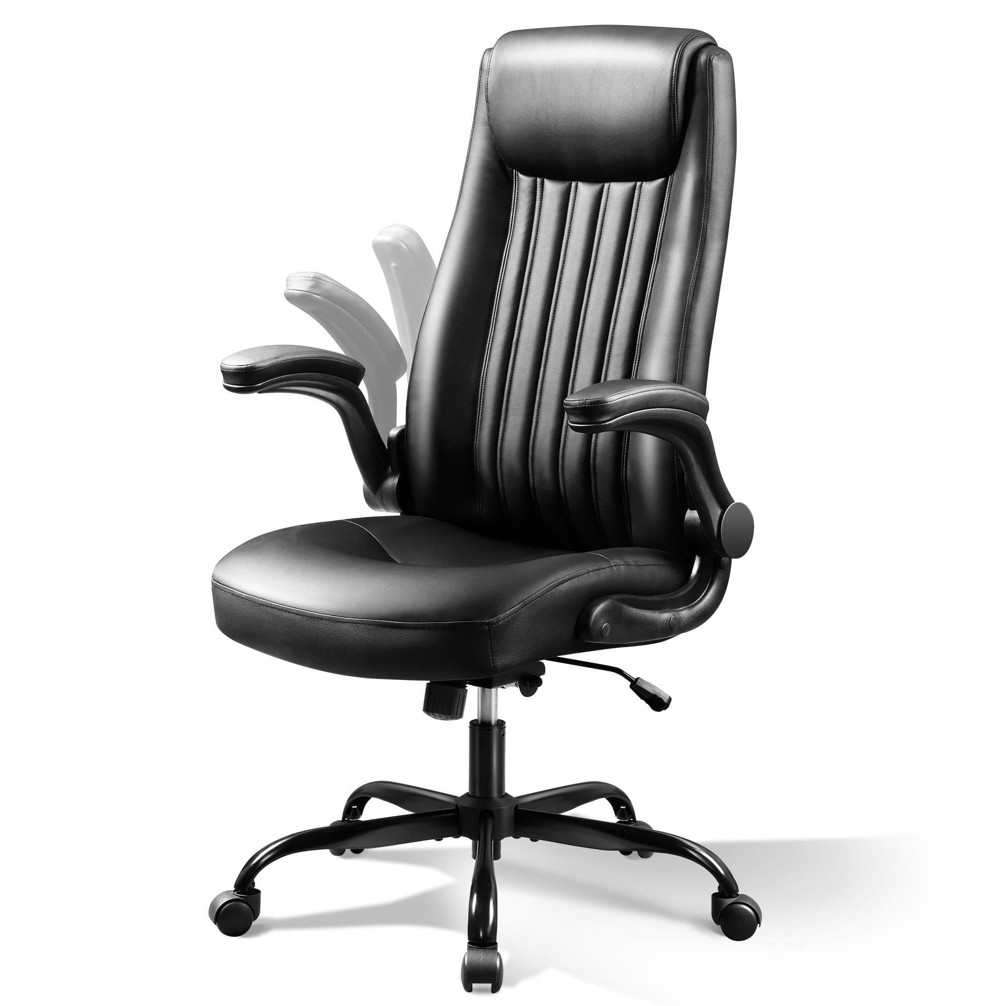 GALAXHERO Ergonomic High Back Office and Conference Room Desk Chair, Adjustable Flip-Up Armrests and Lumbar Support