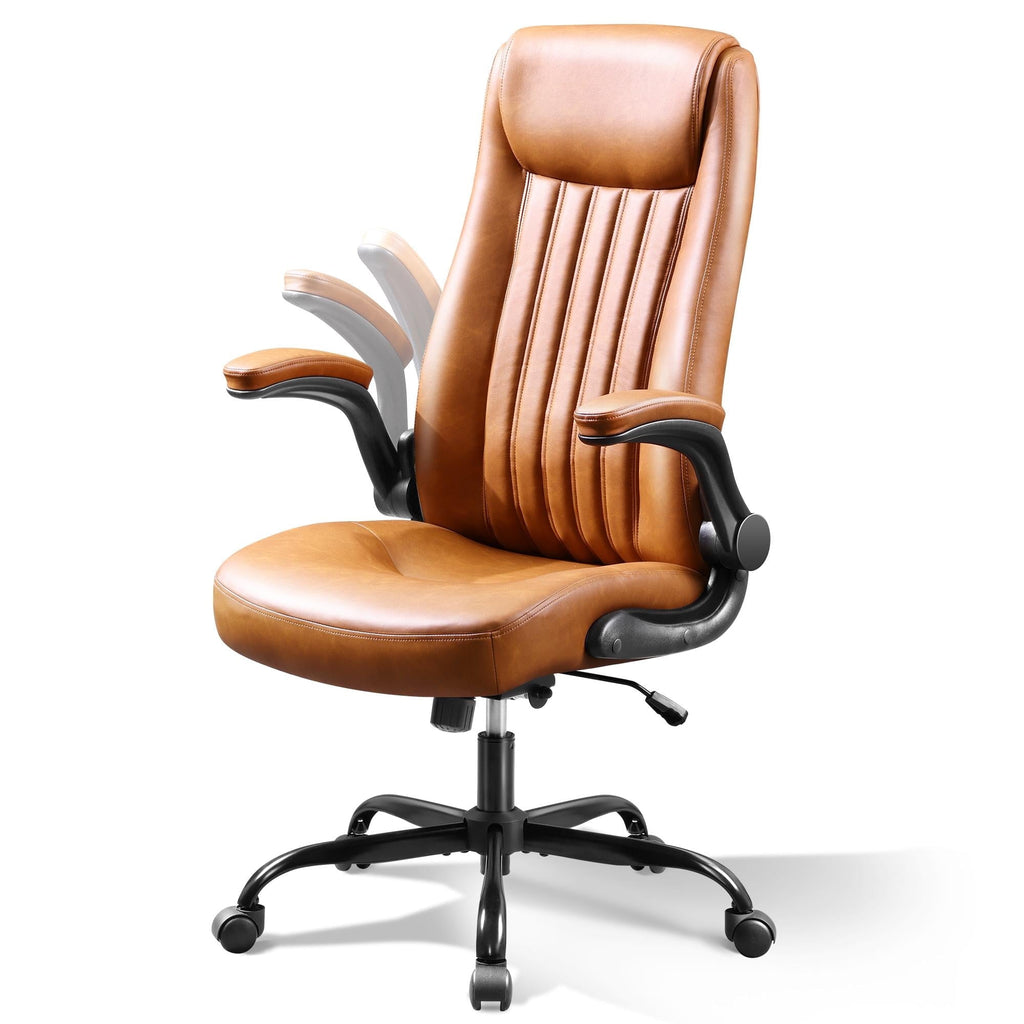 GALAXHERO Ergonomic High Back Office and Conference Room Desk Chair, Adjustable Flip-Up Armrests and Lumbar Support