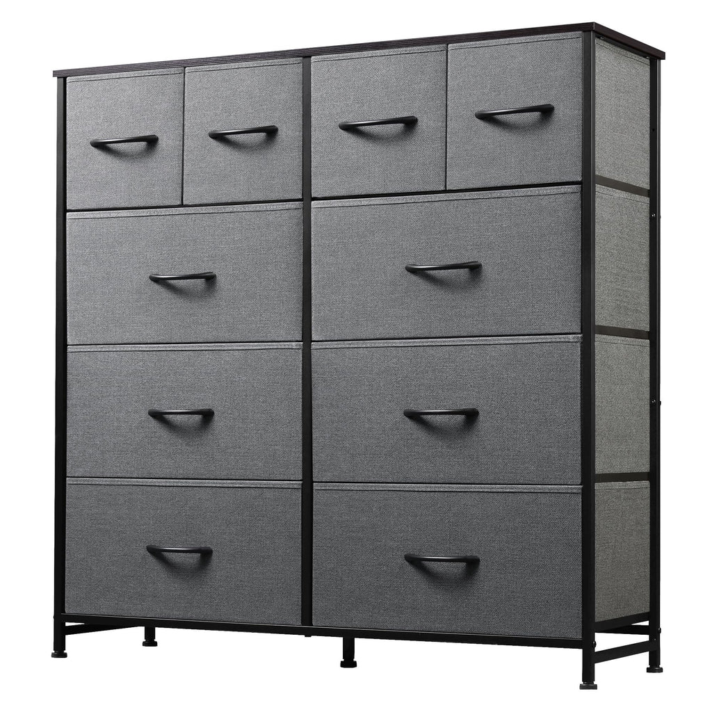 GALAXHERO Dresser for Bedroom with 10 Drawers, Wide Fabric Dresser for Storage and GALAXHERO Organization, Chest of Drawers for Living Room, Hallway, Closet