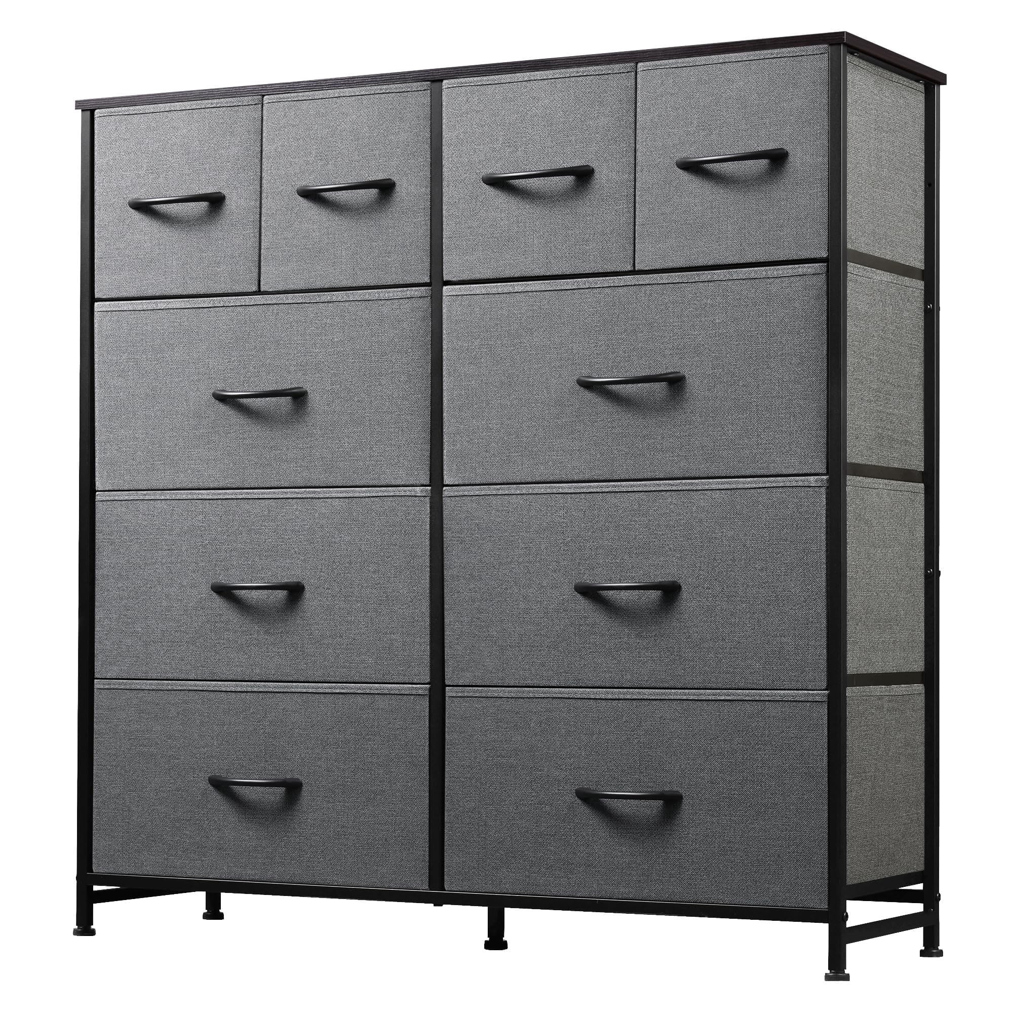 GALAXHERO Dresser for Bedroom with 10 Drawers, Wide Fabric Dresser for Storage and GALAXHERO Organization, Chest of Drawers for Living Room, Hallway, Closet
