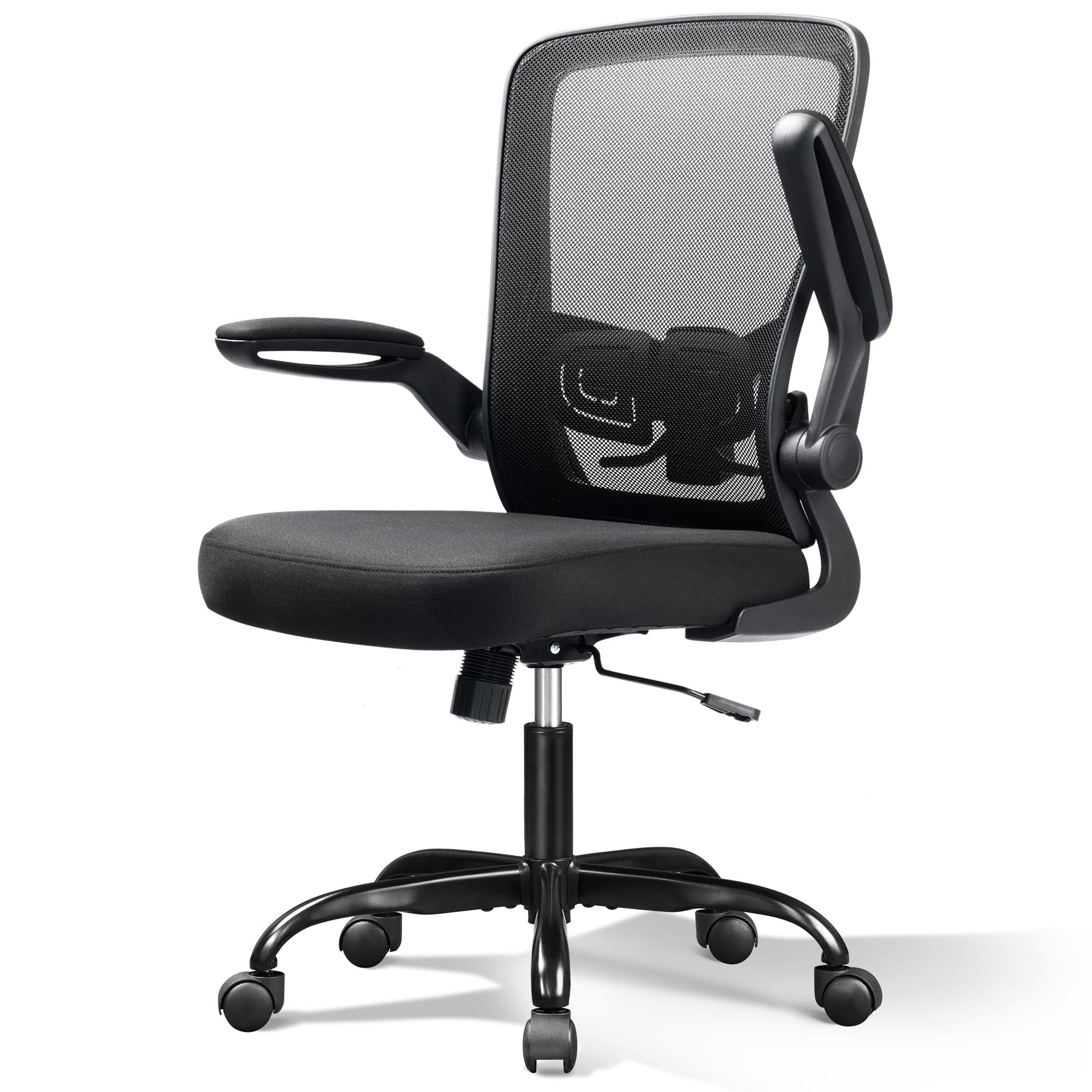 GALAXHERO Heavy-Duty 300 lb Capacity Ergonomic Mesh Office Chair for Home & Gaming with Flip-Up Arms, Adjustable Lumbar Support and Tall Back - Height-Adjustable Computer Desk Chair