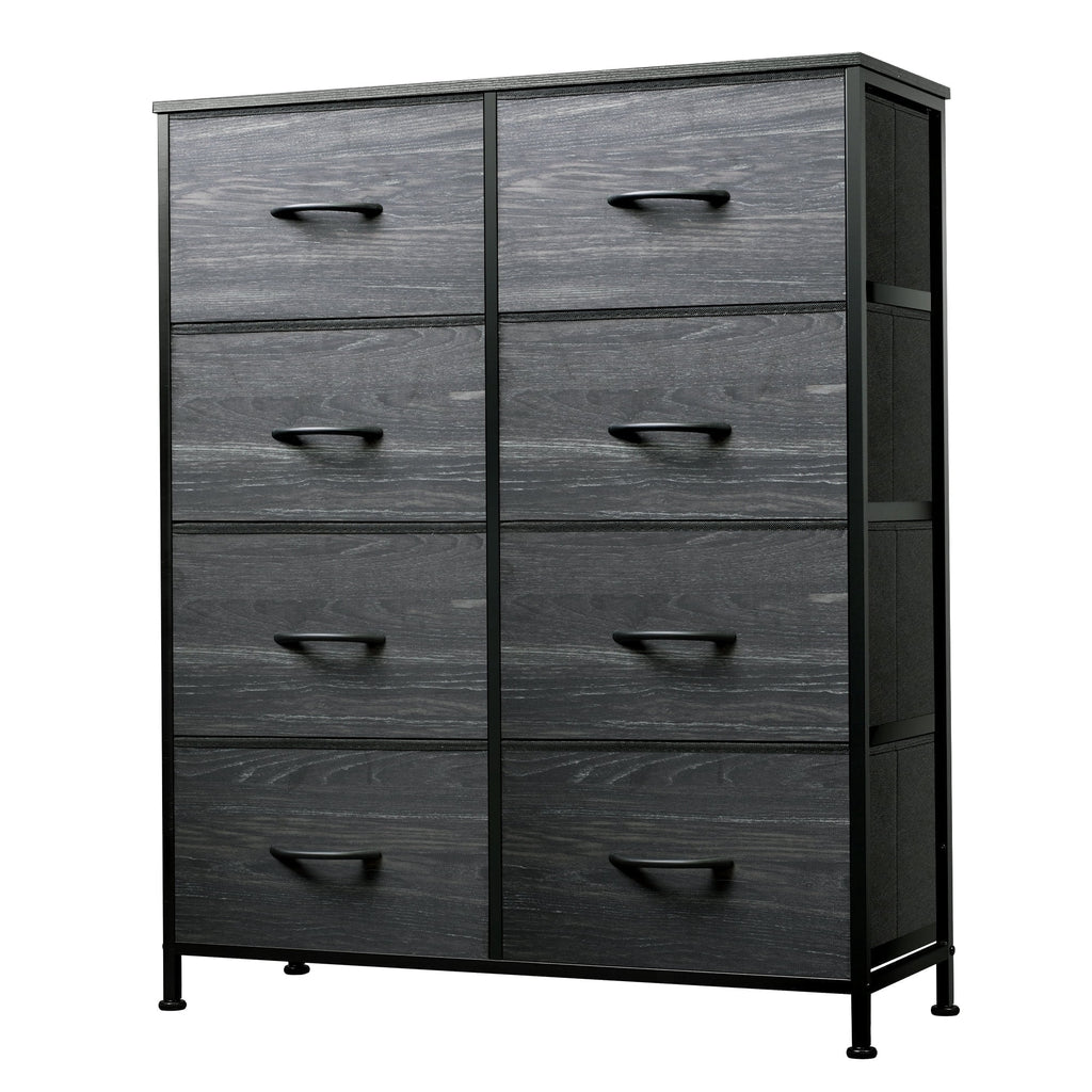 GALAXHERO 8 Drawer Fabric Dresser for Bedroom, Storage Bins Chest of Drawer for Closet, Living Room, Hallway
