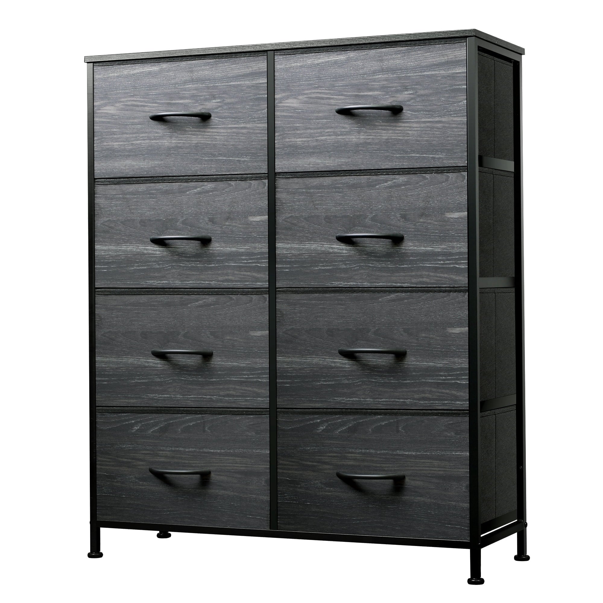 GALAXHERO 8 Drawer Fabric Dresser for Bedroom, Storage Bins Chest of Drawer for Closet, Living Room, Hallway