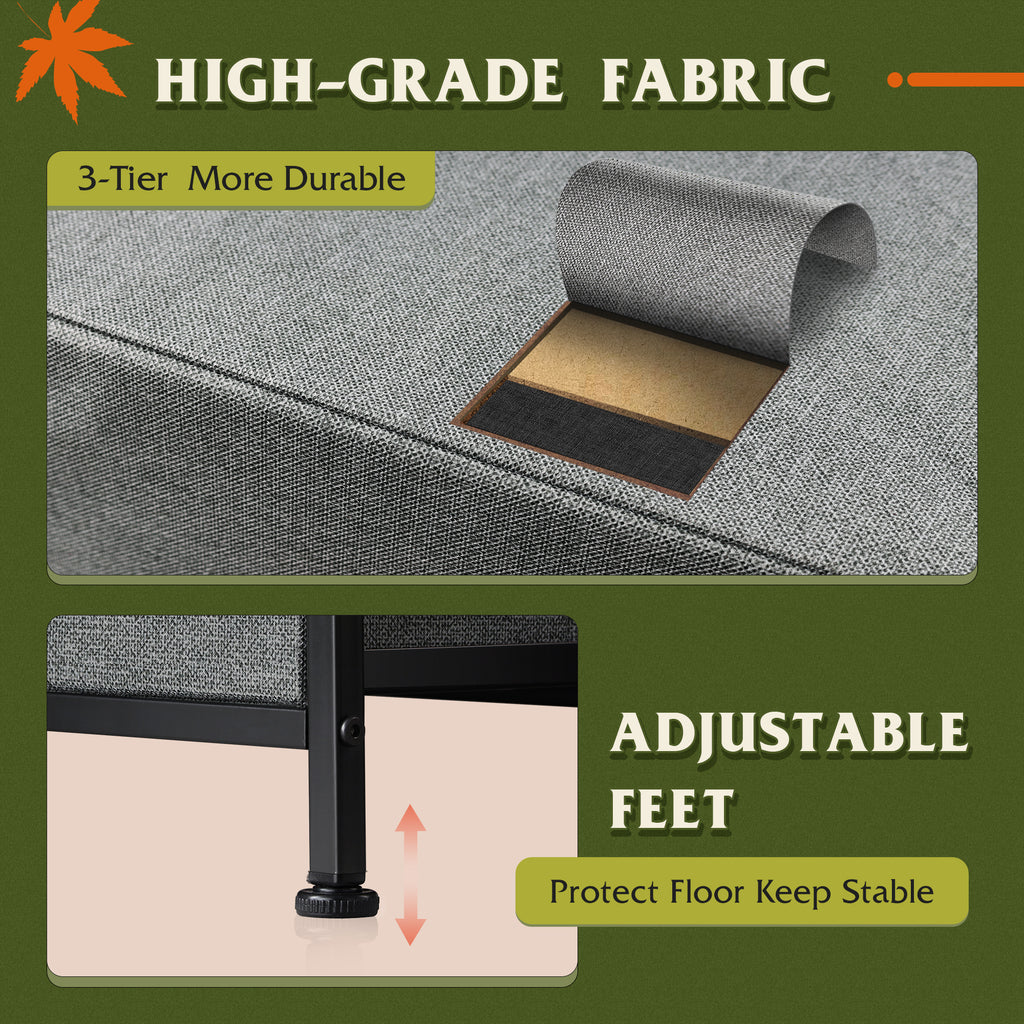 GALAXHERO 8 Drawers Dresser for Bedroom, Wide Fabric Storage Chest Drawers for Closet, Entryway