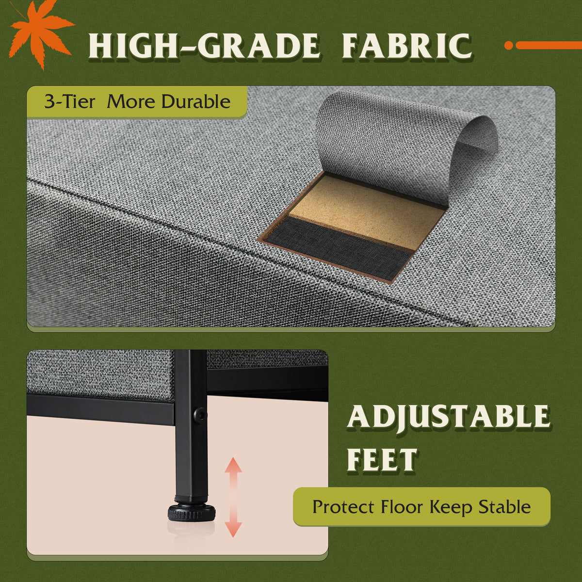 GALAXHERO 8 Drawers Dresser for Bedroom, Wide Fabric Storage Chest Drawers for Closet, Entryway