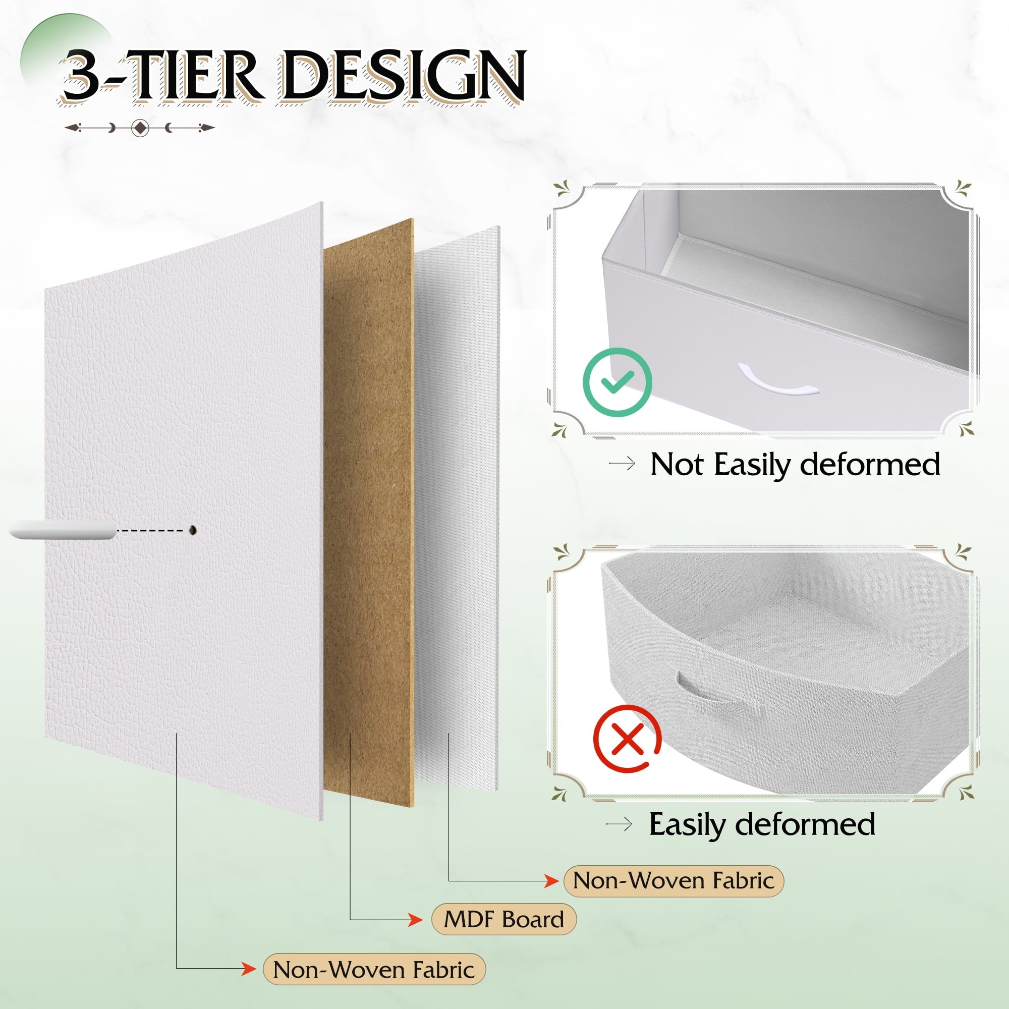 GALAXHERO 12-Drawer Tall Fabric Dresser with Wood Top and Steel Frame, Storage Chest of Drawers for Bedroom, Closet